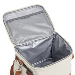 Sac repas isotherme polyester beige et marron 25x20xH20cm < Gifi Discount