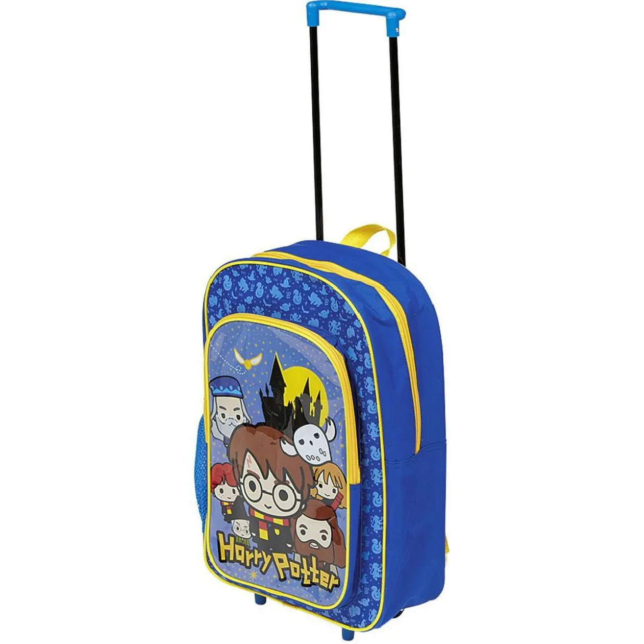 Sac à roulettes enfant Harry Potter bleu et jaune H41cm