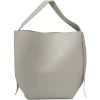 Sac shopping gris + poche