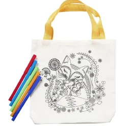 Sac totebag à colorier avec 5 feutres 2 modèles < Gifi Online