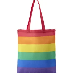 Sac tote bag polycoton 34x39cm imprimé arc-en-ciel < Gifi New