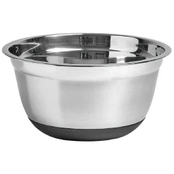 Saladier base antidérapante en inox < Gifi
