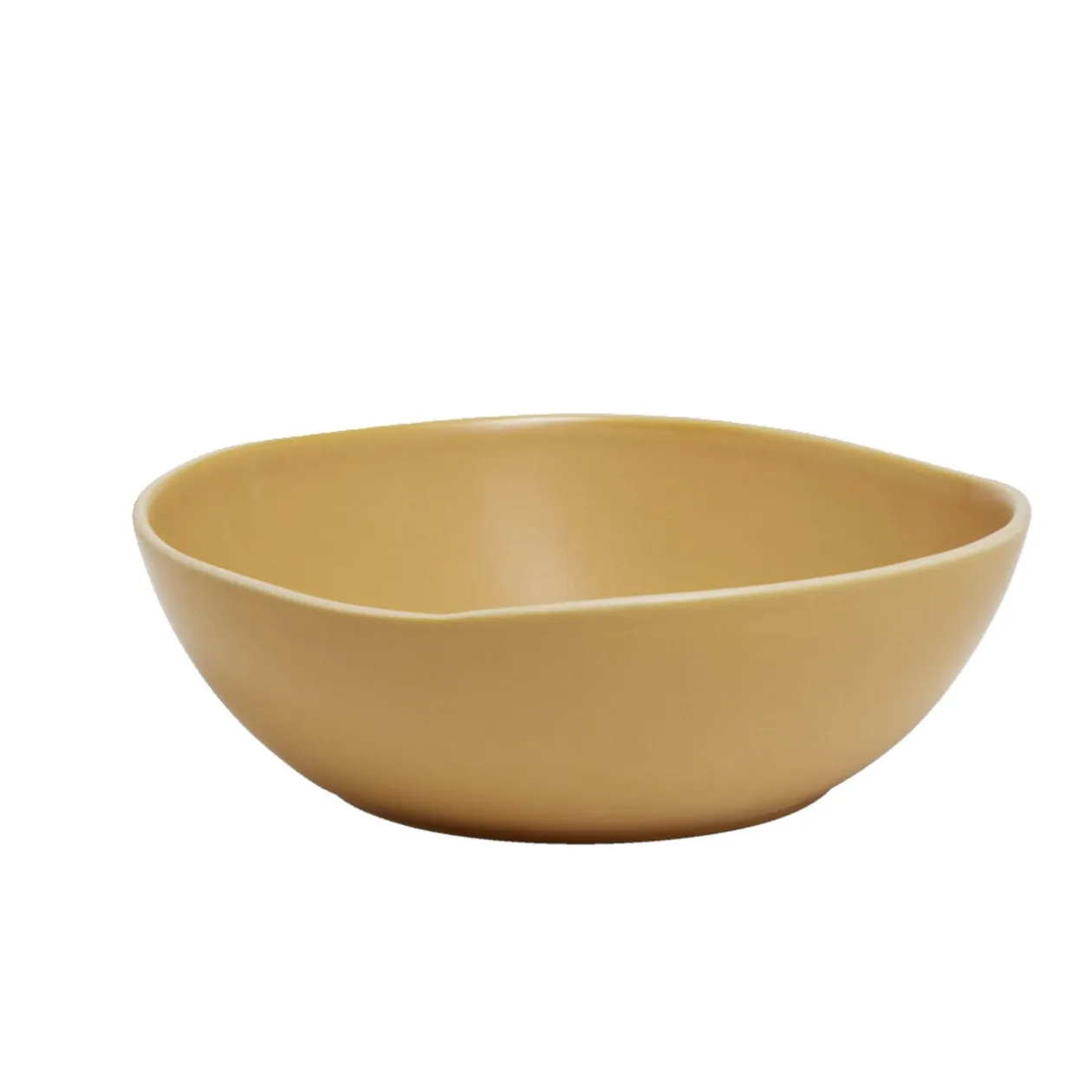 Saladier en faïence jaune Ø25xH8cm