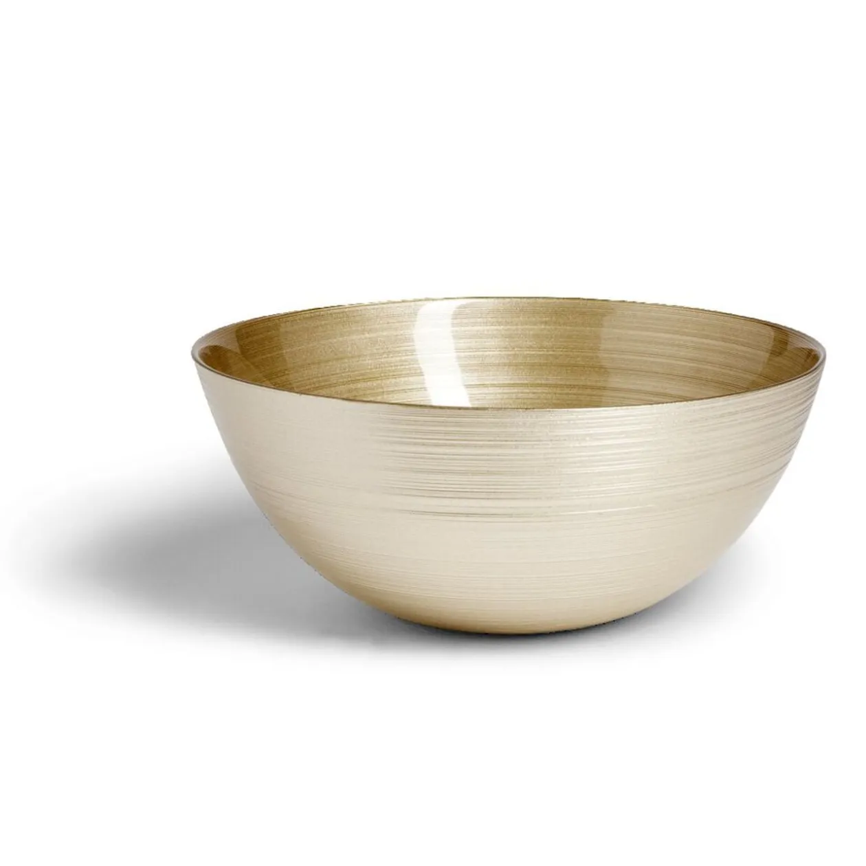 Saladier en verre doré Ø30xH10cm