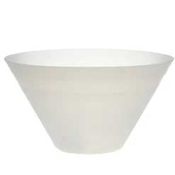 Saladier plastique blanc translucide Ø28xH10 cm