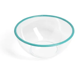 Saladier plastique transparent bordure colorée Ø28xH12cm - 3 coloris < Gifi Best