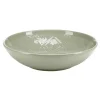 Saladier rond faïence unie verte avec motif en relief Ø26xH6,5cm < Gifi Sale