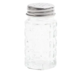 Salière et poivrière de table en verre et inox 50ml < Gifi Outlet