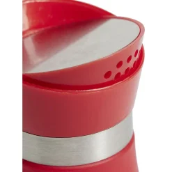 Salière et poivrière 130ml verre et plastique rouge < Gifi Clearance