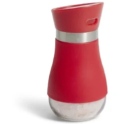Salière et poivrière 130ml verre et plastique rouge < Gifi Clearance