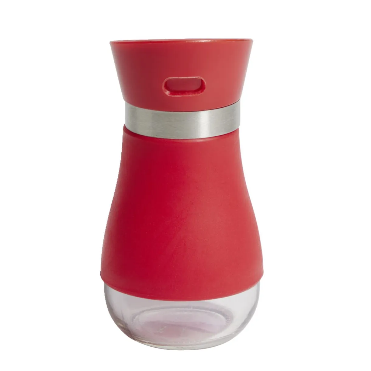 Salière et poivrière 130ml verre et plastique rouge < Gifi Clearance