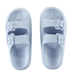 Sandales enfant 2 brides plastique bleu 30/31