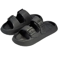 Sandales unisex 2 brides plastique noir 38/39