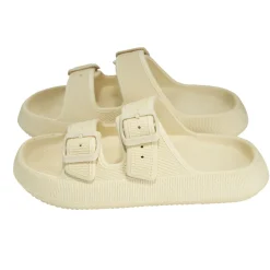 Sandales unisex 2 brides plastique beige 38/39 < Gifi Hot