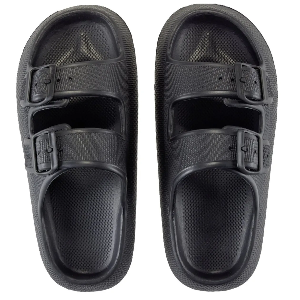 Sandales unisex 2 brides plastique noir 40/41