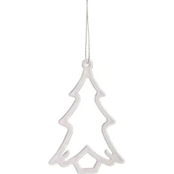 Sapin ajouré à suspendre transparent iridescent H.10 cm < Gifi Sale