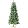 Sapin artificiel effet enneigé pied en bois 502 branches Ø86xH180cm < Gifi Discount