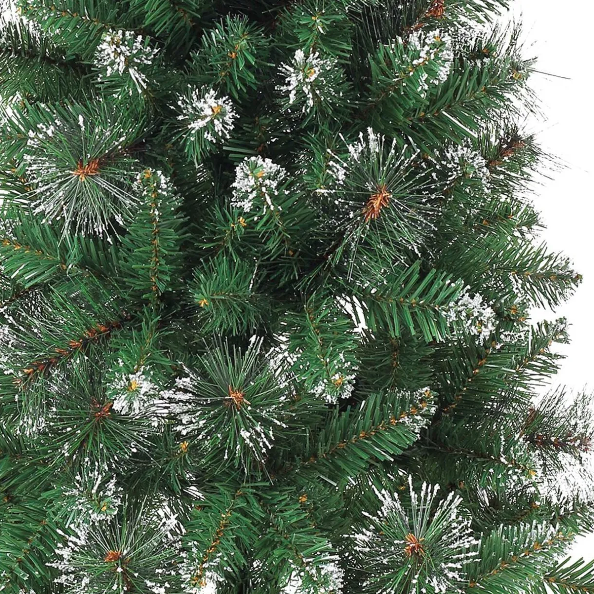 Sapin artificiel effet enneigé pied en bois 502 branches Ø86xH180cm < Gifi Discount