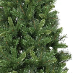 Sapin artificiel vert pied en bois 730 branches Ø108xH210cm
