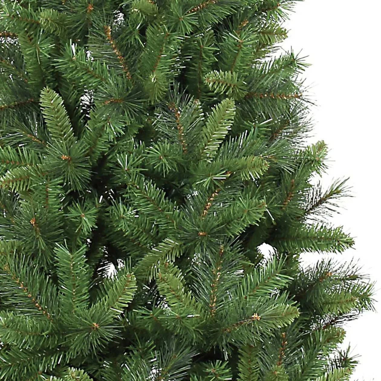 Sapin artificiel vert pied en bois 730 branches Ø108xH210cm