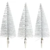 Sapin à clipser argenté ou bleu Ø5xH14cm x3
