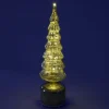 Sapin de Noël animé à poser LED en verre Ø9xH36cm
