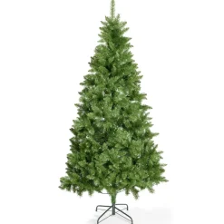 Sapin de Noël artificiel avec pied métal H210 cm vert < Gifi Online