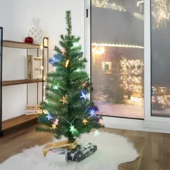 Sapin de Noël artificiel H90 cm 8à branches vert