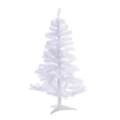 Sapin de Noël artificle H120 cm 184 branches blanc < Gifi Outlet