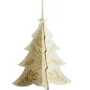 Sapin de Noël 3D en bois à suspendre H.13 cm < Gifi New