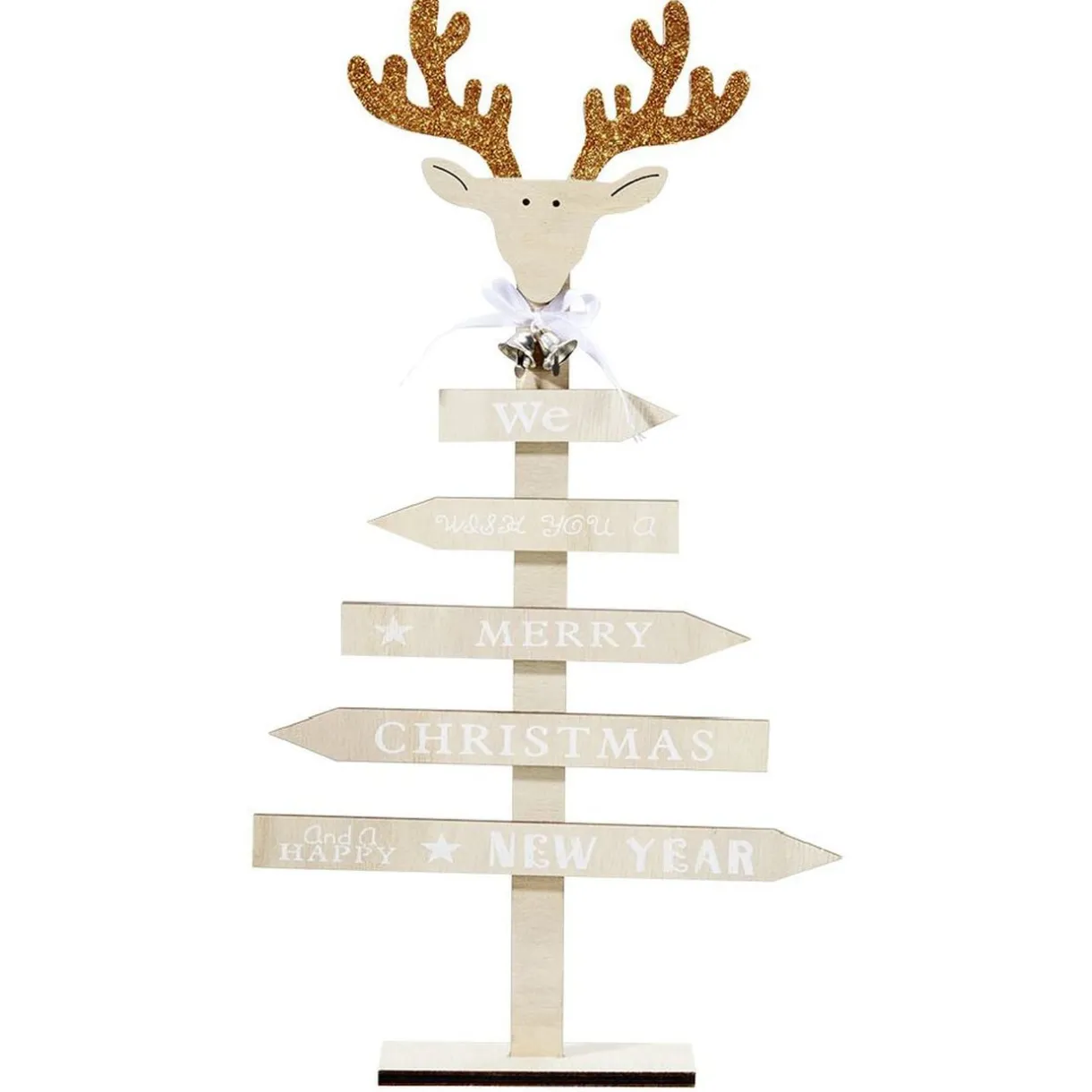 Sapin de Noël en bois à poser direction (2 modèles) < Gifi New