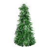 Sapin de Noël mini à poser aspect guirlande scintillante Ø18xH33cm (4 modèles)
