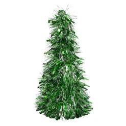 Sapin de Noël mini à poser aspect guirlande scintillante Ø18xH33cm (4 modèles)