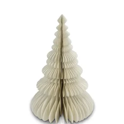 Sapin de Noël à poser ou suspendre en papier Ø40xH64cm (2 modèles)