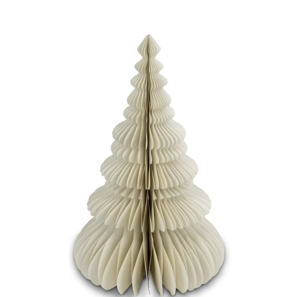 Sapin de Noël à poser ou suspendre en papier Ø40xH64cm (2 modèles)