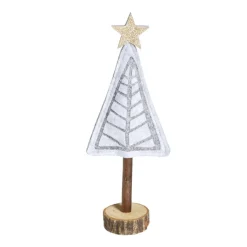 Sapin feutrine et bois à poser H27cm < Gifi Online