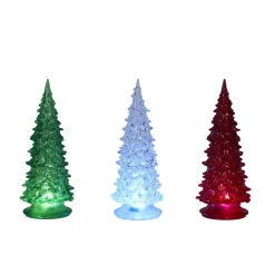 Sapin lumineux déco H19cm plastique (3 coloris) < Gifi