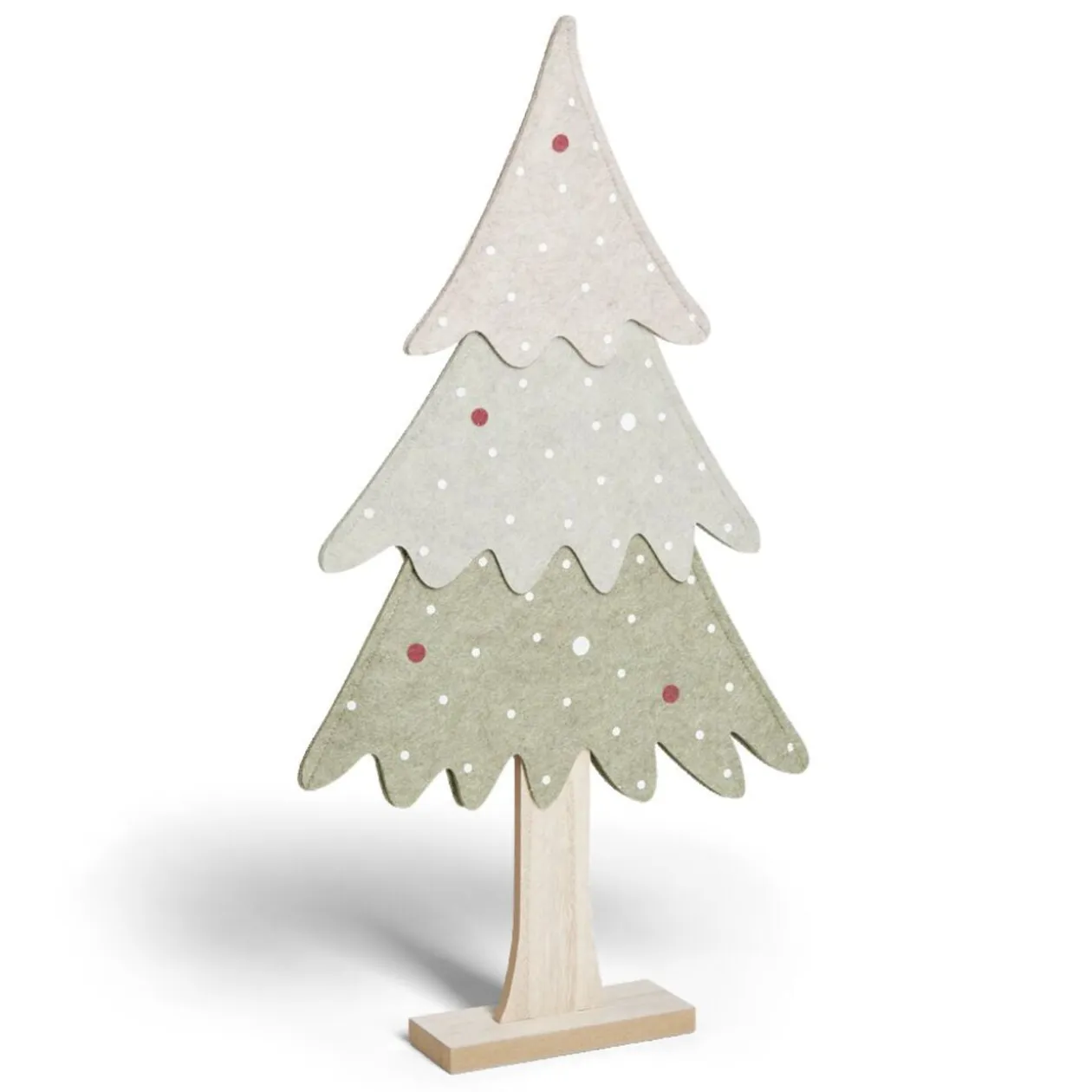 Sapin à poser bois et feutrine vert H59cm