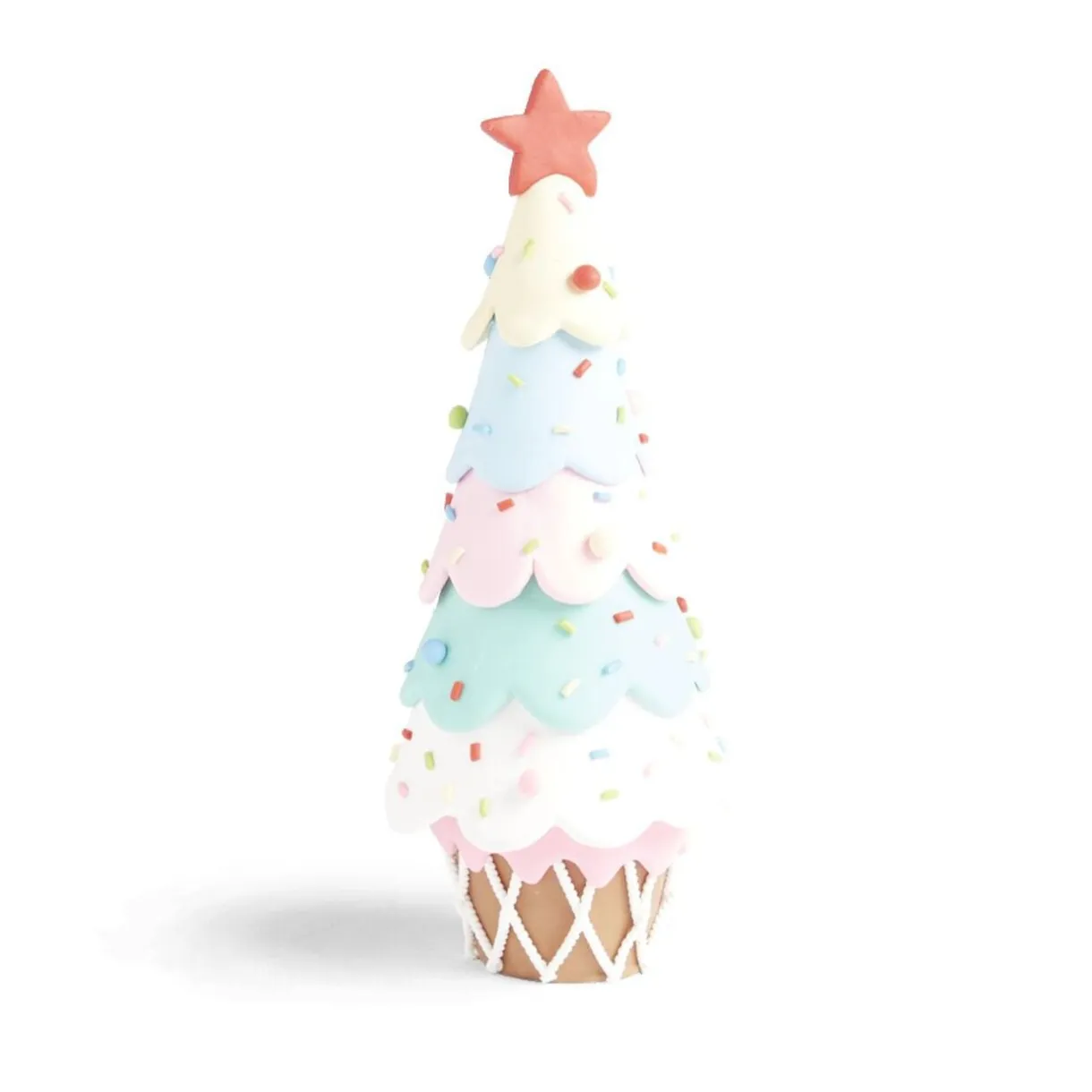 Sapin à poser nappage bonbon H25,5cm < Gifi Hot
