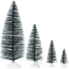 Sapin vert accessoires village de Noël x21