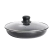 Sauteuse tous feux dont induction sans manche aluminium noir Ø25xH6,5cm
