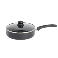 Sauteuse tous feux sauf induction aluminium noir Ø24cm