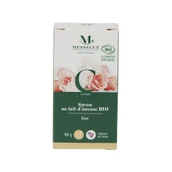 Savon au lait d'anesse bio Mességué senteur rose 100gr < Gifi Best