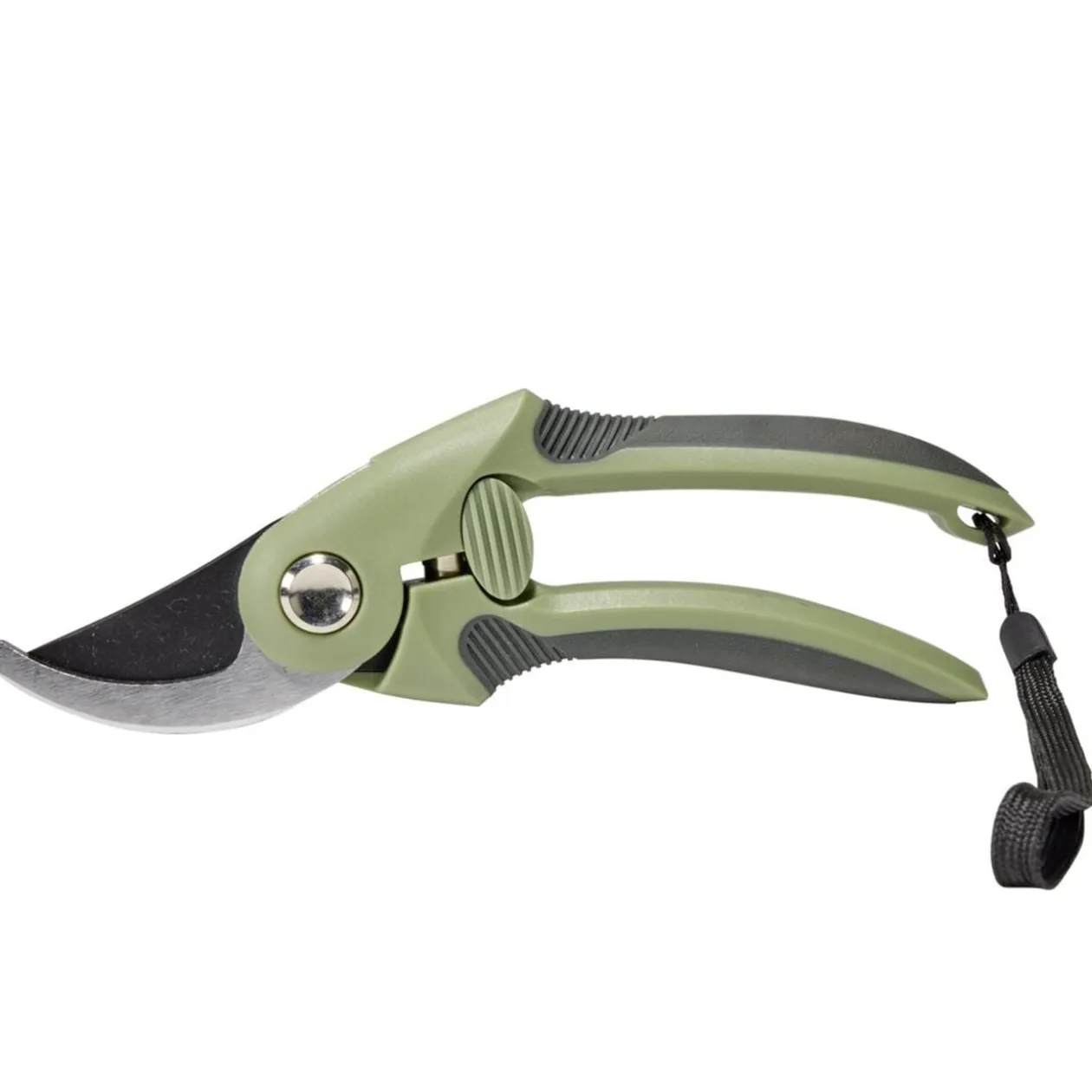 Sécateur de jardin acier carbone vert et gris