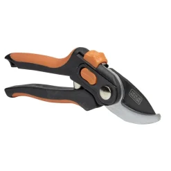 Sécateur métal et plastique noir et rouge Black&Decker 20x2,5xH7,5cm
