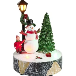 Scène village de Noël avec lanterne lumineuse < Gifi Outlet