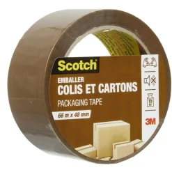 Scoth Adhésif marron pour carton et emballage 66m x 48 mm < Gifi