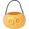 Seau à bonbons Halloween calavera tête de mort mexicaine orange < Gifi Best