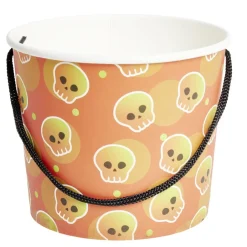 Seau à bonbons Halloween cartonné Ø15xH13cm (3 modèles)