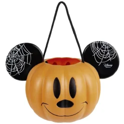 Seau à bonbons Halloween Disney Mickey orange et noir 26x18xH16cm < Gifi Sale